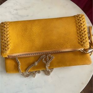 Golden Mustard Yellow Purse great condition